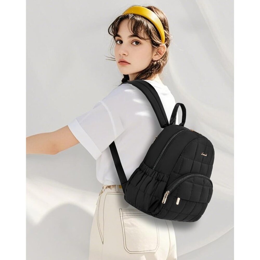 Fashionable Mini Puffer Backpack Purse - Featherlight Design & Water-Resistant - Picture 2 of 7